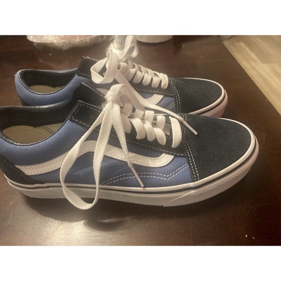 Vans Old Skool navy blue/white canvas size 6.5 women NWT - Picture 2 of 7